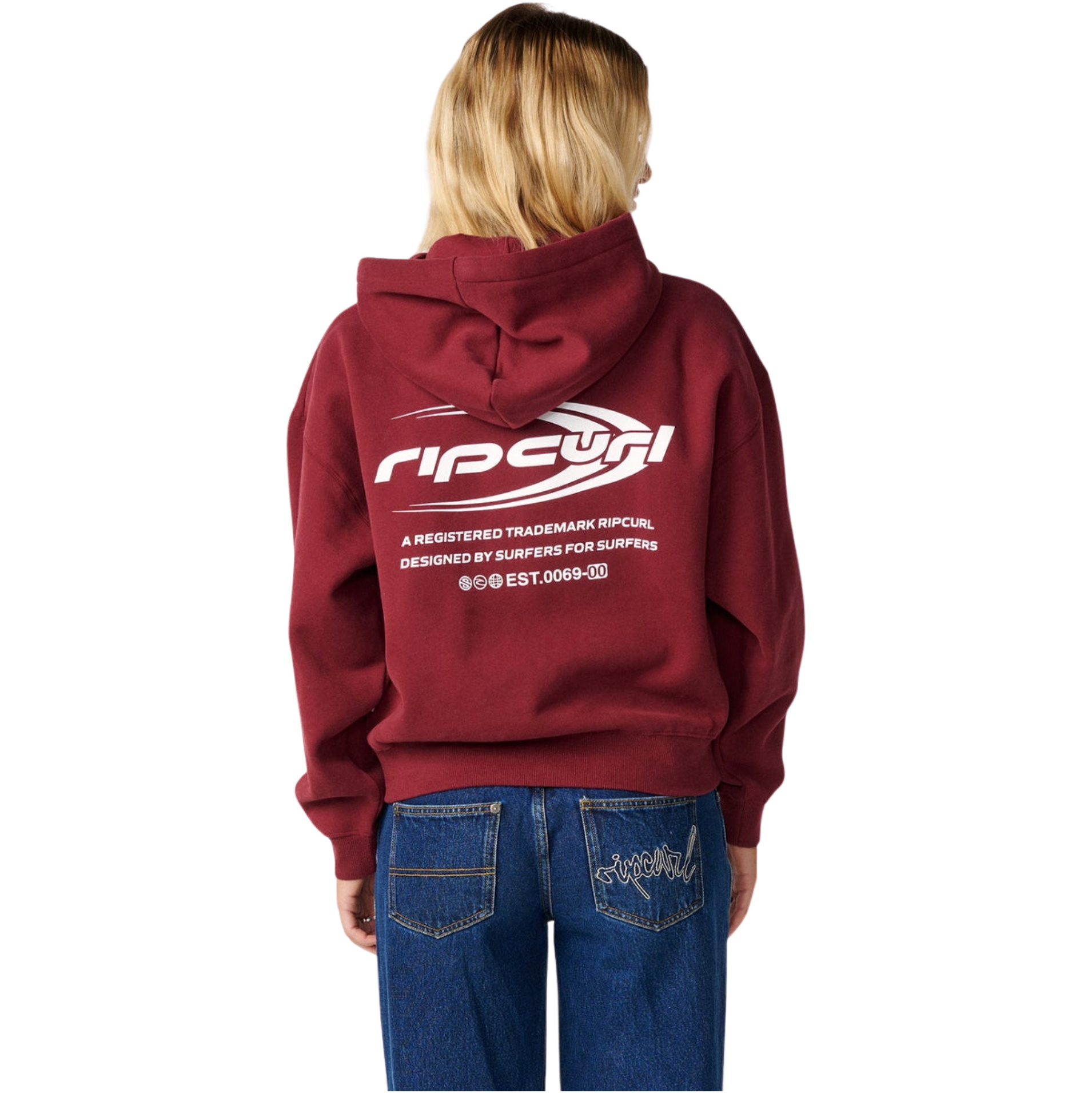 Rip Curl Dame RC Evolution Hue Fleece 0FQWFL - Burgundy